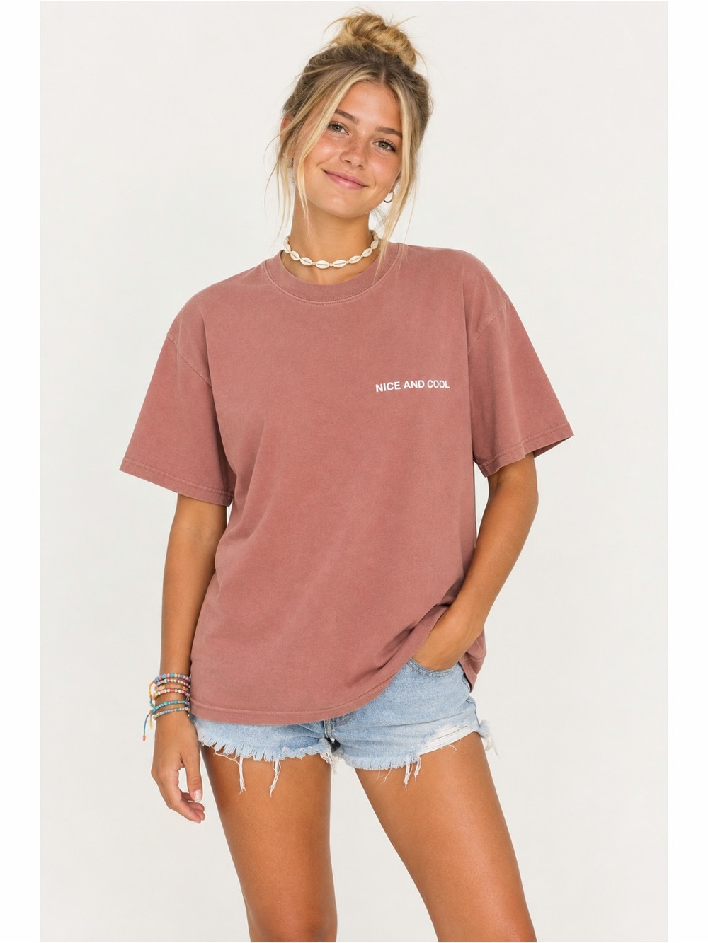 Salt Surf | Heavyweight Nice Cool Puff Paint Spell-out VSCO Unisex Jersey Tee
